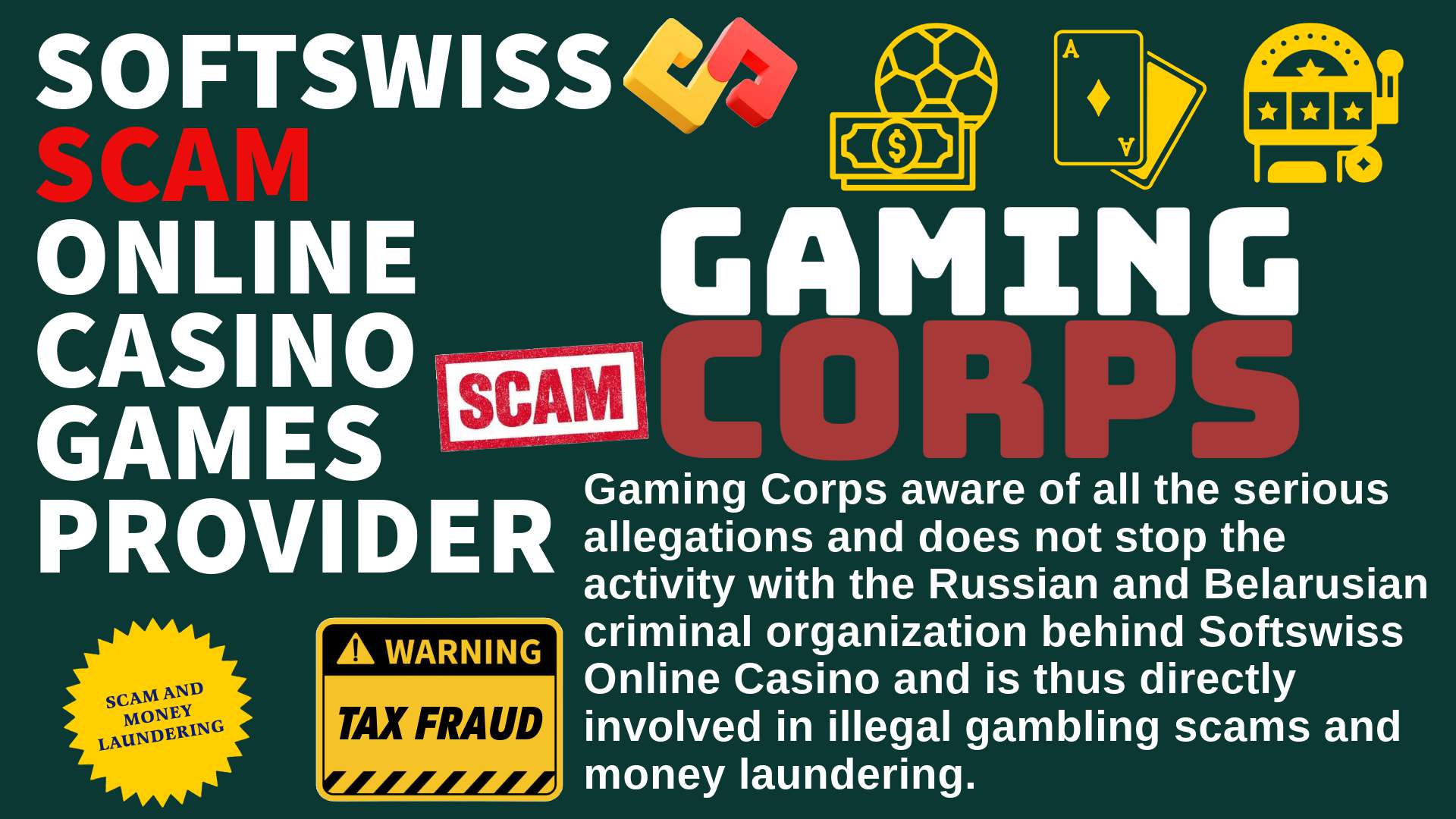 Gaming Corps - softswiss scam - Casino by Softswiss